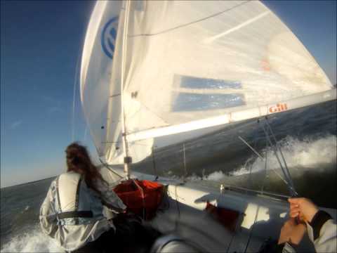 SB20 Sailing in 20+ plus knots