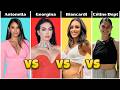 Comparison Antonela Roccuzzo Vs Georgina Rodríguez Vs Bruna Biancardi Vs Céline FIFA World Cup