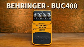 Video thumbnail for Behringer - Ultra Bass Chorus BUC400 by Bass Stuff