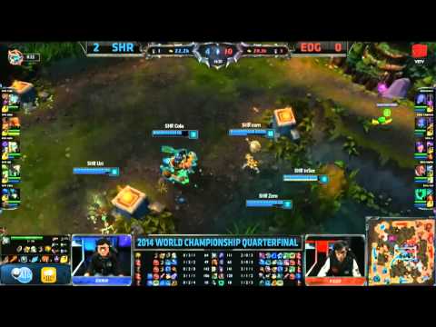 LMHT [05-10-2014] SHR vs EDG - Chung Kết Thế Giới Mùa 4 - Tứ Kết 3 - Trận 3