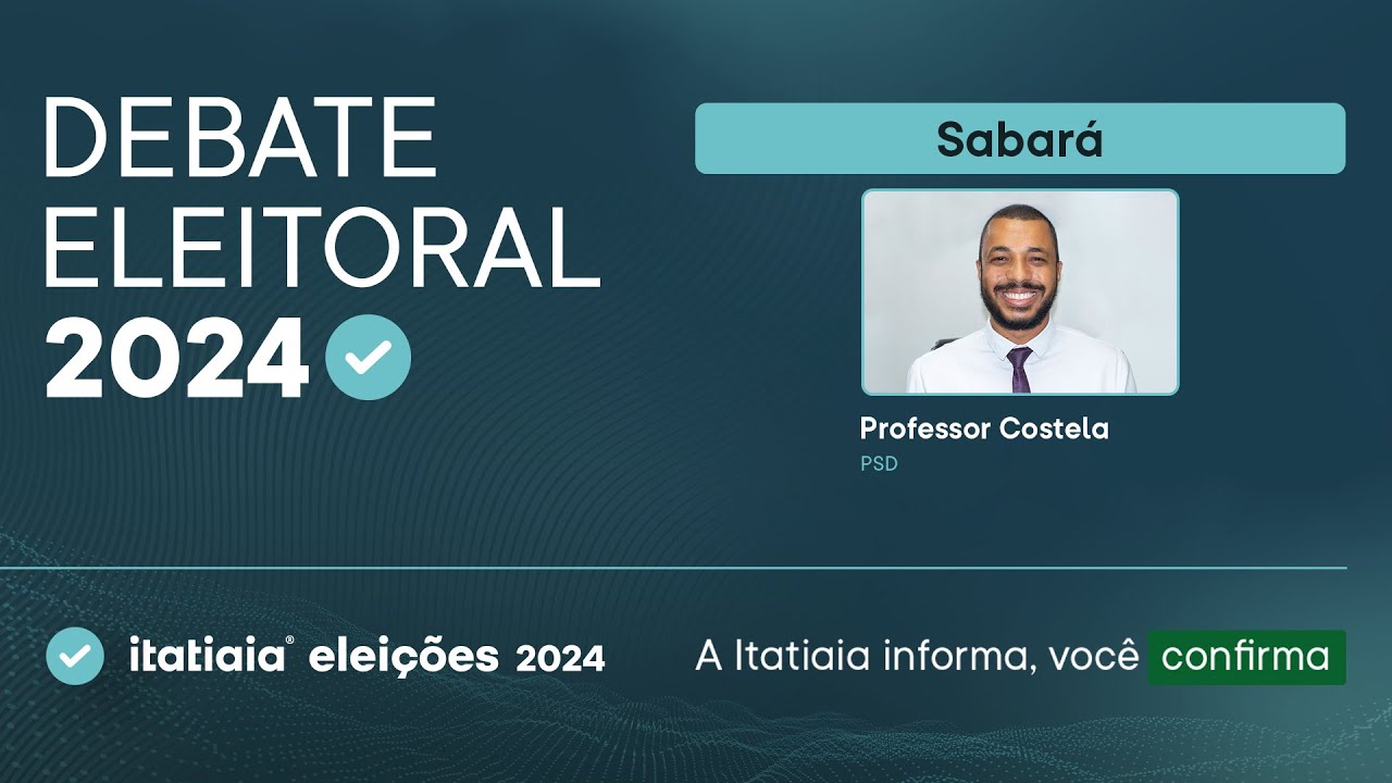 ELEIÇÕES MUNICIPAIS: ACOMPANHE O DEBATE DOS CANDIDATOS DE SABARÁ