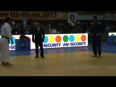 Judo European Open Warsaw 2013: Or SASSON (ISR) - Enkhbat ERDENEBILEG (MGL) Semi Final [-100kg]