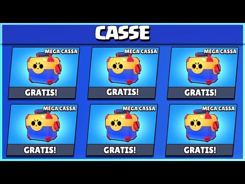 😱 APRO 6 MEGA CASSE *GRATIS* ad un ISCRITTO!! Brawl Stars ITA
