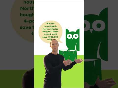 If every household in N. America bought 1 Caboo 4-pack we’d ⁠save 1 Mill trees. #Caboo #FreeTheTree