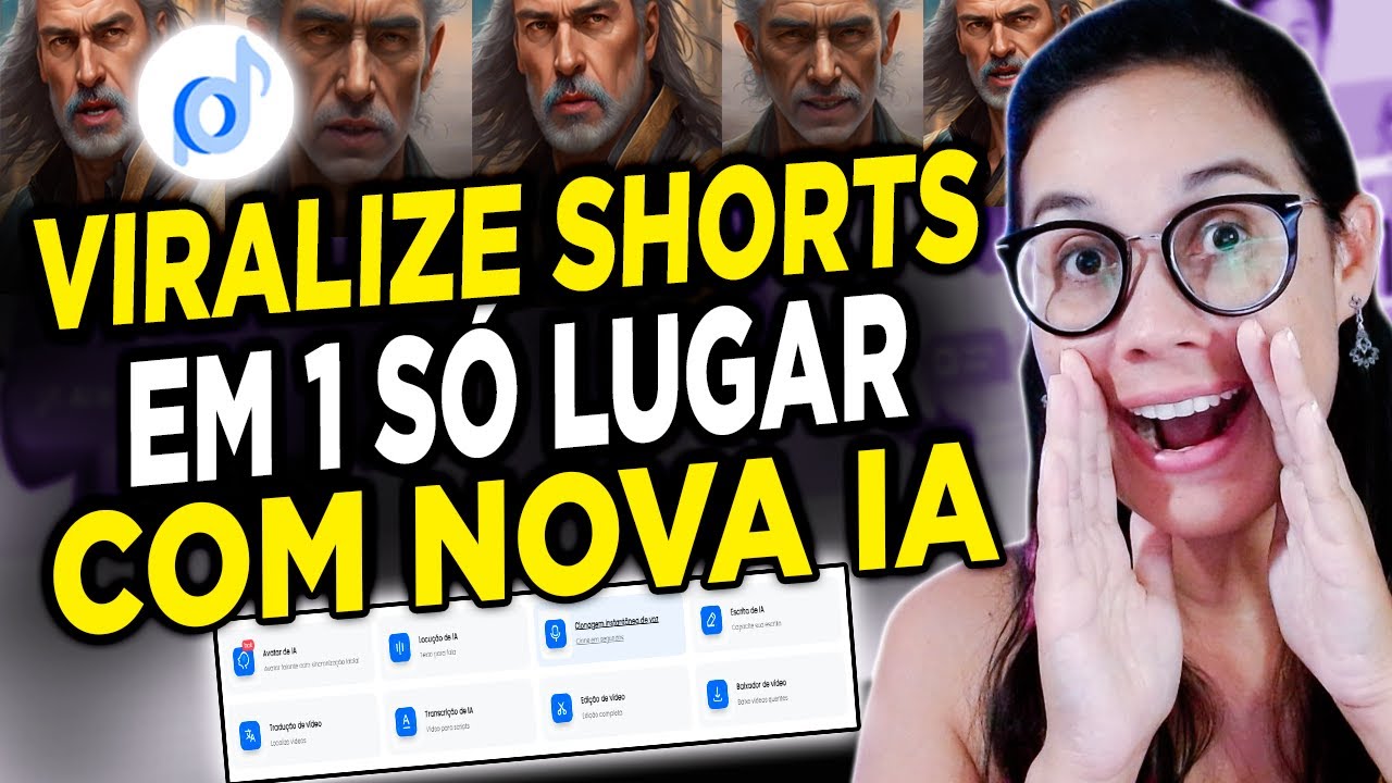 NOVA Ferramenta de IA para CRIAR Vídeos SHORTS VIRAIS com AVATAR REALISTA
