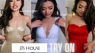 PROM DRESS TRY ON! (PETITE-APPROVED? 👀) 👗 Ft. JJsHouse