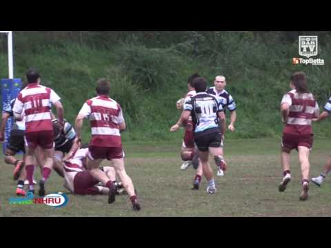 2016 NHRU Round 13 Premier 1 Highlights - Nelson Bay Gropers v University