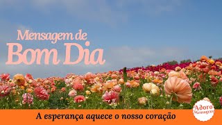 Mensagem de Bom Dia – A esperança aquece o nosso coração