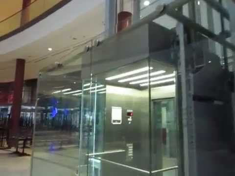 ThyssenKrupp scenic traction elevator at the CityPalais in Duisburg