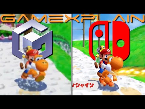 More Super Mario Sunshine: Mario 3D All-Stars Graphics Comparisons (Switch vs. GameCube)