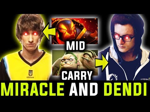Most Dangerous Monster Duo - Miracle And Dendi On Same Team | Rip All Dota 2