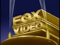 Fox Video 1991 With Walt Disney Home Video 1991 Music UPDATED