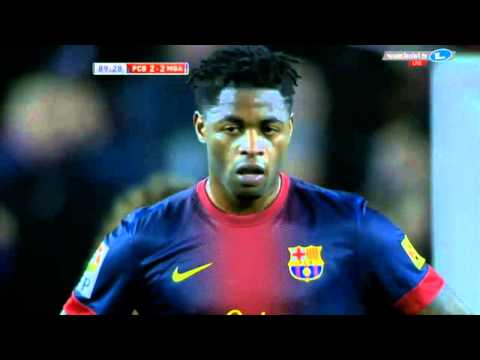 GOL 2:2 Barcelona vs Malaga CAMACHO 16.01.13 [HD]