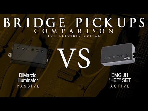 DiMarzio ILLUMINATOR vs EMG JH HET SET - Bridge Guitar Pickup Comparison Tone Demo
