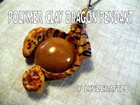 #diy #polymerclay  #dragon  pendant tutorial