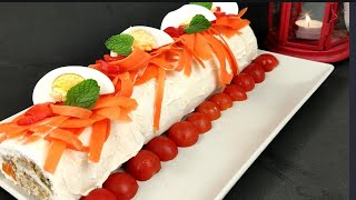 🎄 tronco Salado de Navidad con pan de molde🎄🎅 súper fácil y económico 💲 #navidad