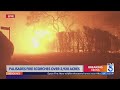 Multiple explosions caught on live TV as the Palisades Fire rages on.mp4