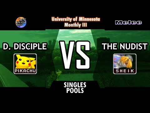 UoM-M3: Melee Pools - D. Disciple (Pikachu) vs. The Nudist (Sheik)