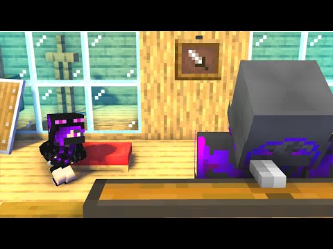 MONSTER SCHOOL : CHICKEN WING MEME 'ENDERMAN' - MINECRAFT ANIMATION