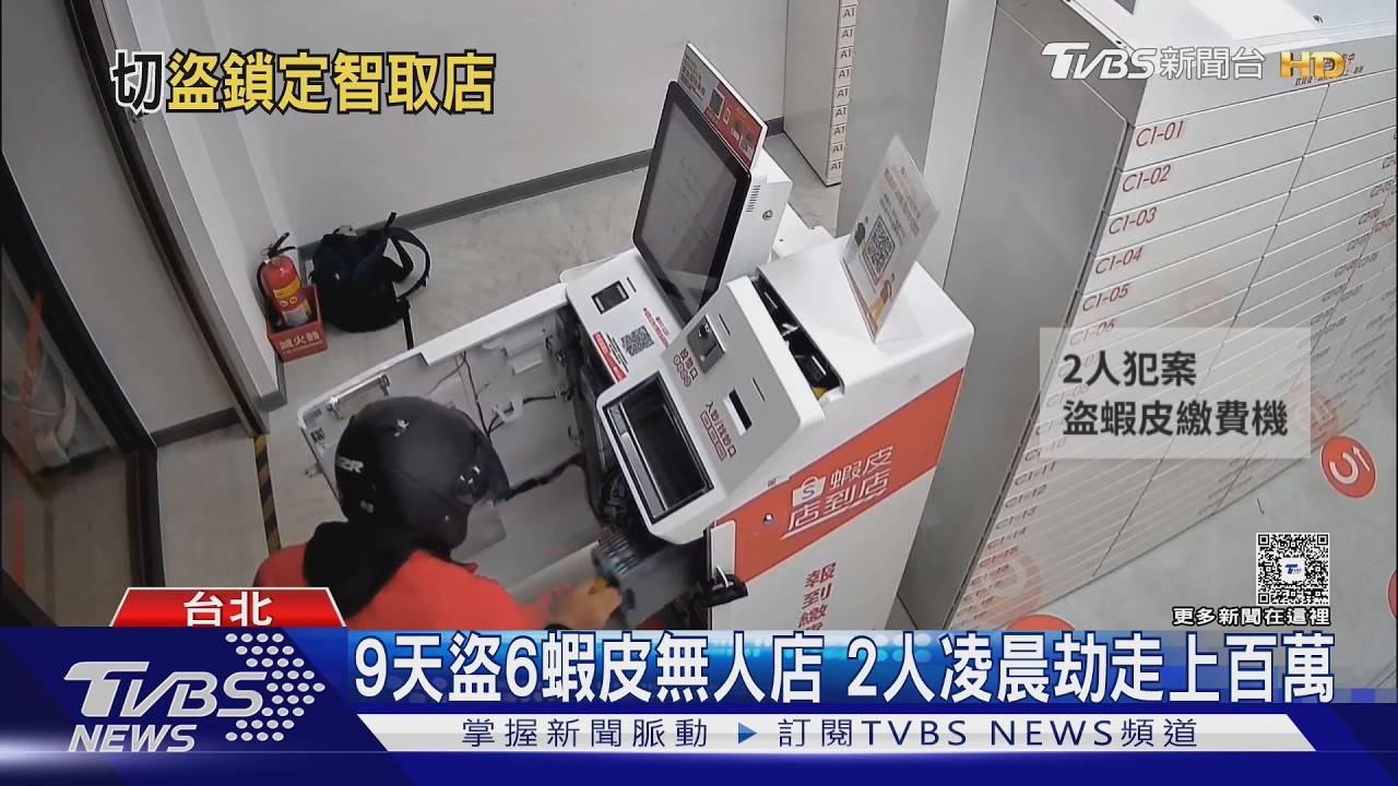蝦皮無人店淪目標!2慣竊「9天橫掃6間店」百萬現金遭洗劫