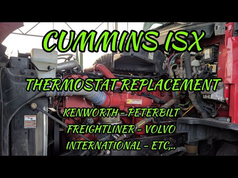 Cummins ISX thermostat removal replacement