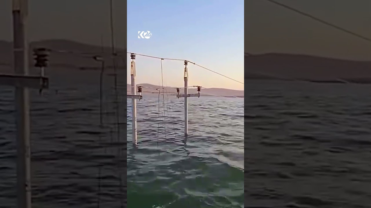 ڤیدیۆ | وریای بەلەمەکانتان بن؛ بەهۆی بەرزبوونەوەی ئاستی ئاوی بەنداوی دوکان، چەند ستوونێک ژێرئاو کەوتوون