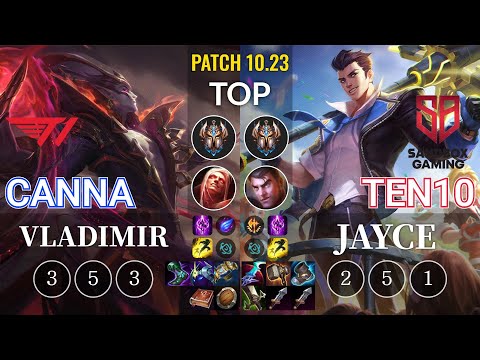 T1 Canna Vladimir vs SB Ten10 Jayce Top - KR Patch 10.23
