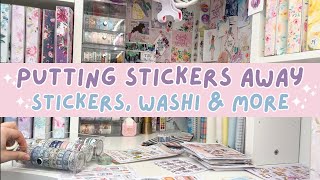 Sticker Organisation | Putting stickers away after a haul 📒