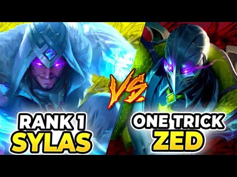 ABSOLUTELY DEMOLISHING SYLAS'S BIGGEST COUNTER (ZED ONE TRICK) - League of Legends
