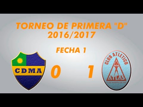 Primera D 2016 2017   Fecha 2   Alem 0 Atlas 1
