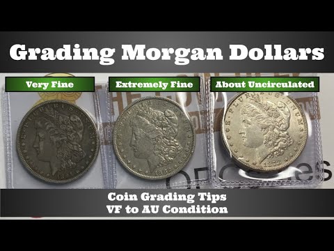 How to Grade Morgan Dollars - VF-AU Condition - Coin Grading Tips - Very Fine to About Uncirculated