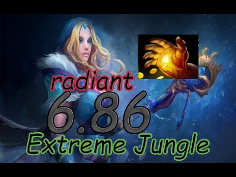 Dota 2 6.86 Jungle Radiant - Crystal Maiden Midas! 6:31 min