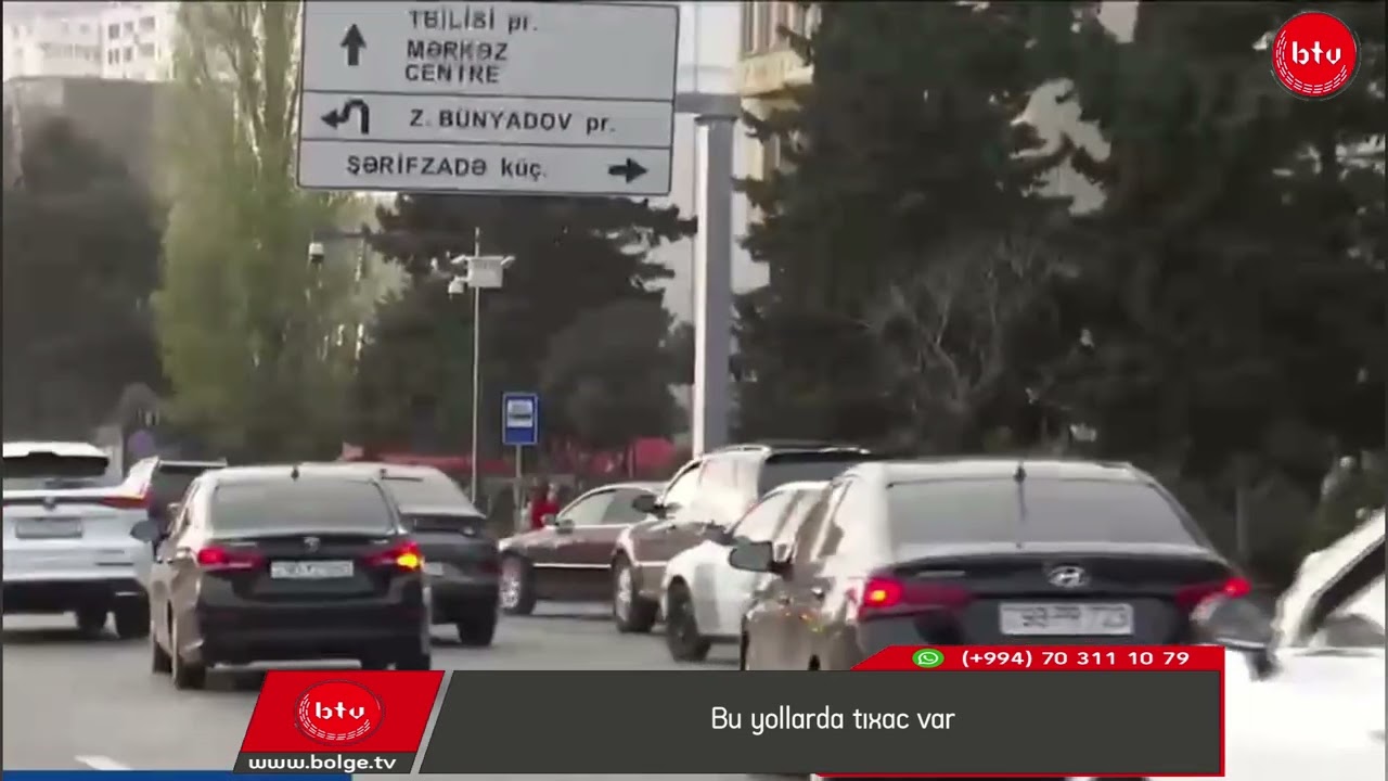 Bu yollarda tıxac var