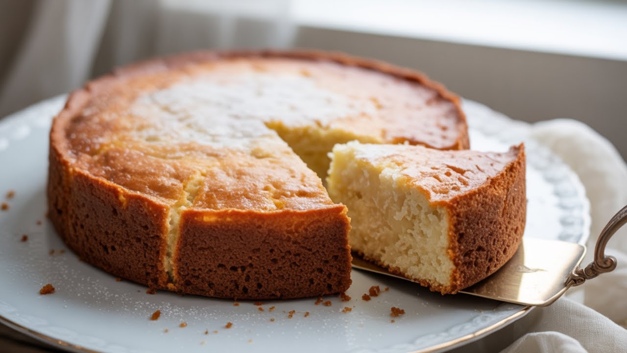 OMG! 3 ingredient! This No Added Sugar, No Oil, No Flour, Gluten free Cake MELTS in Your Mouth! asmr