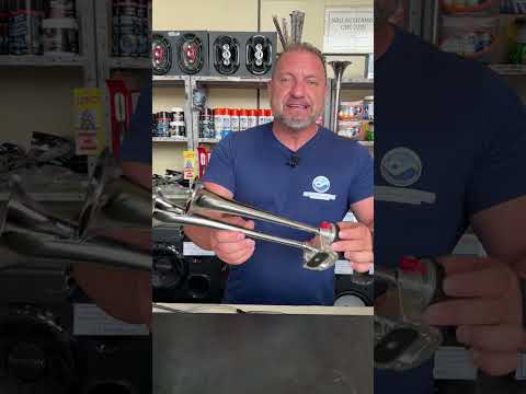 Horn with mini compressor for your car, boat or truck. Vector VT053 #horn #shorts #autovector