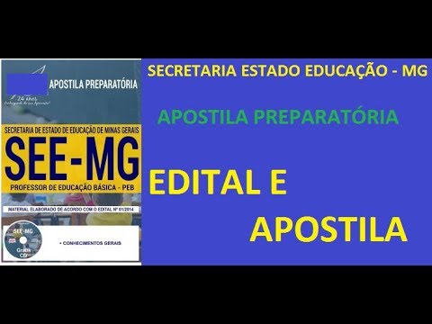 APOSTILA PREPARATÓRIA SEE MG   PROFESSOR DE EDUCAÇÃO BÁSICA   PEB COMUM A TODOS OS CARGOS