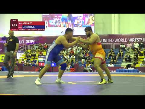 BRONZE FS - 125 kg: V. VISHAL (IND) v. G. SODBILEG (MGL)