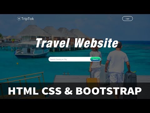 Create Travel Website Design | Website Design Like Airbnb Using HTML And CSS