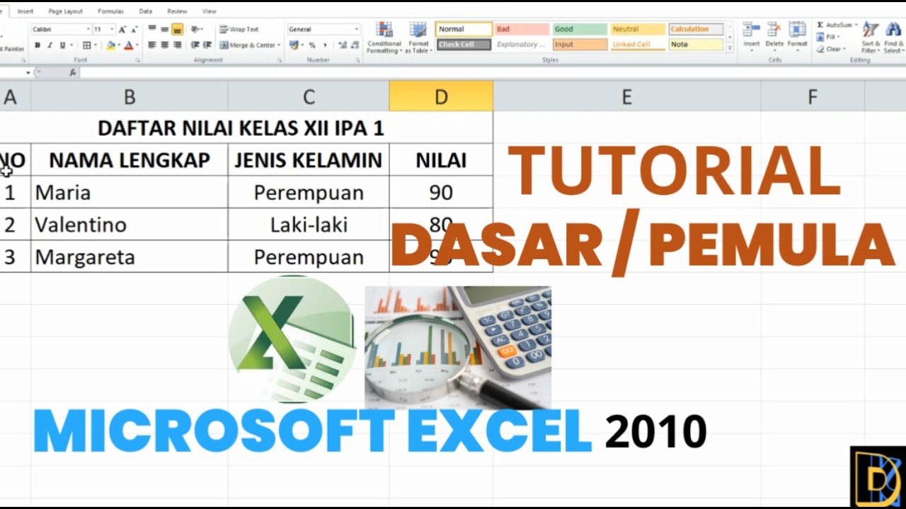 Microsoft Excel 2010 BASIC TUTORIAL - BEGINNERS
