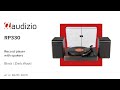 Audizio Plattenspieler mit Bluetooth RP330D Dunkelbraun