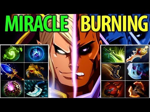 MIRACLE- INVOKER VS BURNING ANTI MAGE PATCH 7.06 | DOTA 2