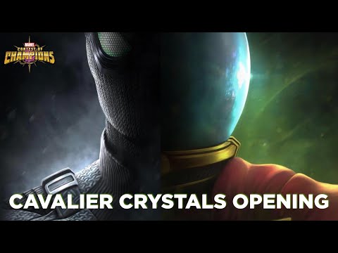 19 Spiderman (Stealth suit) Cavalier crystals + Cavalier crystals - Marvel Contest of Champions