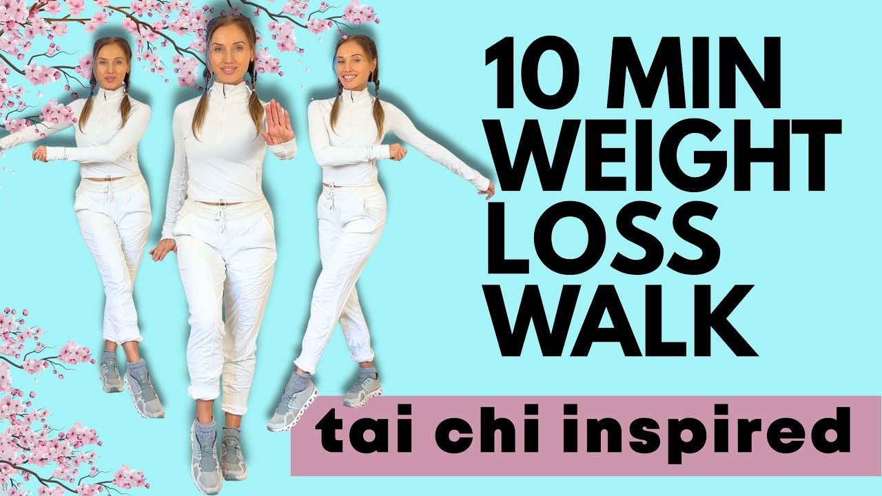 10 Minute Walking Exercise for Weight Loss| Tai Chi Inspired  Walk Fat Burning -  Lucy Wyndham-Read