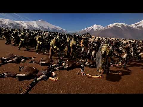 HUGE DWARF ARMY VS ORC ARMY ! EFBS Epic Fantasy Battle Simulator