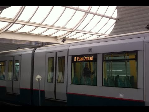 RET Metro Type B (5339 met LED letters) vertrek Spijkenisse Centrum richting Rotterdam Centraal