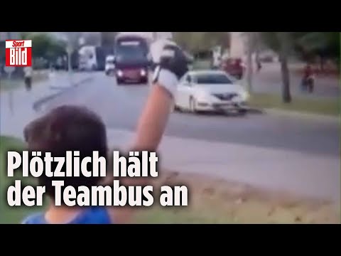 Türkei-Profis überraschen kleinen Fan: Wenn der Bus deiner Lieblings-Mannschaft für dich anhält