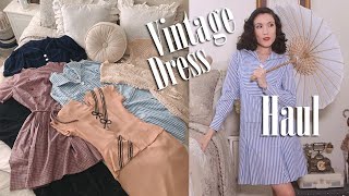 I Bought too Many Vintage Dresses! - 1930s-1970s HAUL! | Carolina Pinglo