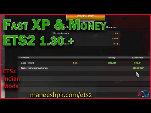 Mehr XP und Geld Mod v1.46 ETS2 - ETS2 / ATS Mod