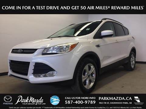 WHITE 2015 Ford Escape  Review Sherwood Park Alberta - Park Mazda