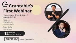 🎯 Grantable Live: Transform Your Grant Writing with Purpose-Built AI